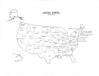 United States Map, Clay County 1980